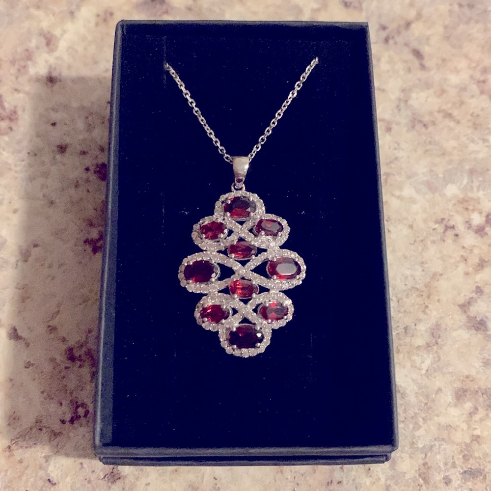 Nwt Elegant Solid Sterling Silver Gem’s Stone Pen… - image 6